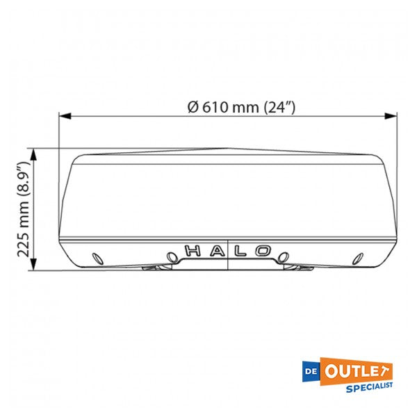 Simrad Halo 24 Radar Dummy - Cúpula vacía - 985-11764-001