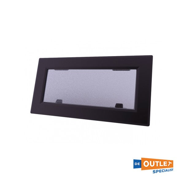 Lewmar Mirte 1 Flush Patrijpoort Black - 190 x 366 mm