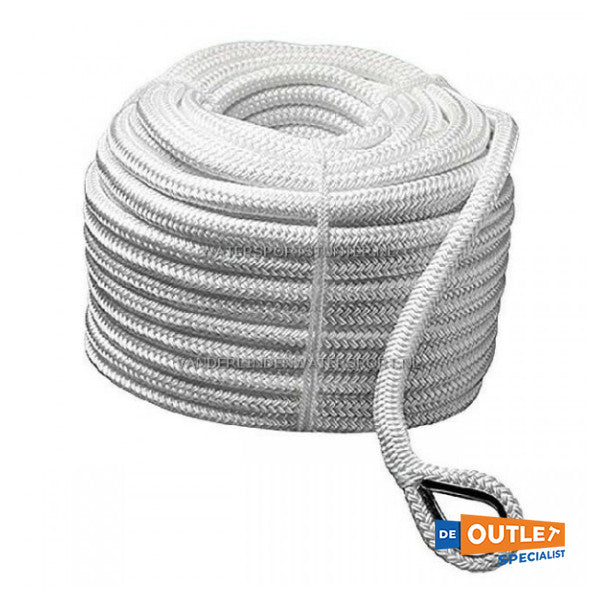 Robline linka prowadząca / kotwicząca 12 mm - 50 metrów biała - 7158465