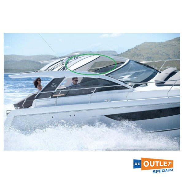 Sealine S330 canvas zonnedak fabric front, Silver Cloud - TBZ3236